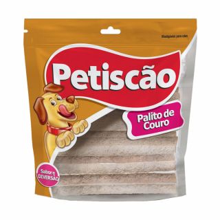 Petisco Petiscão Palito de Couro 6mm Pct de 500g
