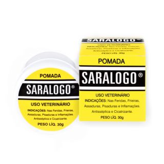 Pomada Cicatrizante Matacura Saralogo para Cães e Gatos 30g