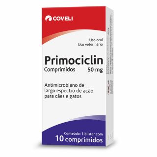 Primociclin Coveli 50mg 10 comprimidos (Antimicrobiano / Enrofloxacino)