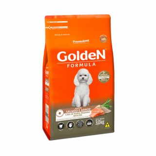 Ração Golden Fórmula Salmão e Arroz para Cães Adultos Porte Pequeno - 3Kg3KG