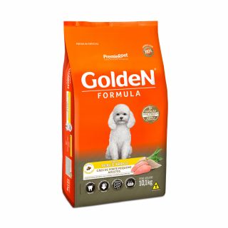 Ração Golden Fórmula para Cães Adultos de Porte Pequeno Sabor Peru e Arroz 10,1kg