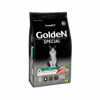 Ração Golden Special para Gatos Castrados Sabor Frango e Carne 10,1 kg
