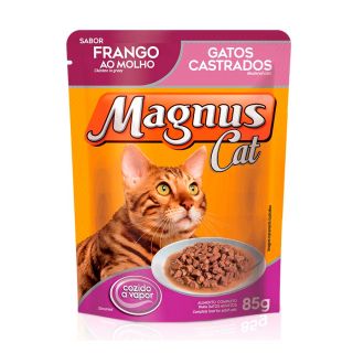 Ração Úmida Magnus para Gatos Castrados Sabor Frango ao Molho - 85g