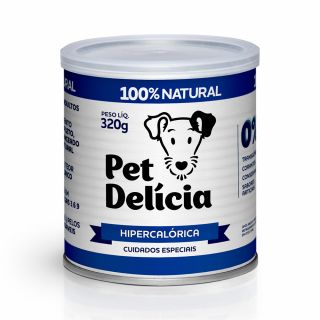 Ração Úmida Natural Pet Delícia Hipercalórica para Cães Adultos 320 g