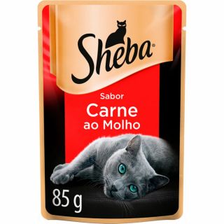 Ração úmida para Gatos Sheba Adulto Carne ao Molho 85g