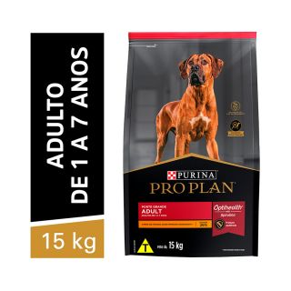 Ração Nestlé Purina Pro Plan para Cães Adultos de Raças Grandes 15kg