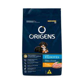 Ração Origens para Cães Filhotes de Médio e Grande Porte Sabor Frango 3kg