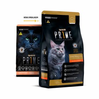 Ração Special Cat Prime para Gatos Adultos Castrados Sabor Salmão e Arroz 10,1Kg