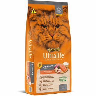 Ração Special Cat Ultralife Gatos Castrados Salmão e Arroz 1kg