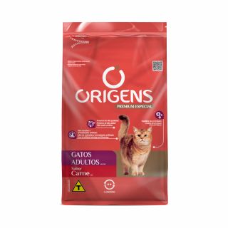 Ração Origens para Gatos Adultos sabor Carne 10,1Kg