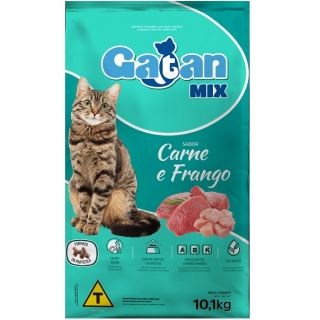 Ração Gatan Mix para Gatos Adultos Carne e Frango 10kg