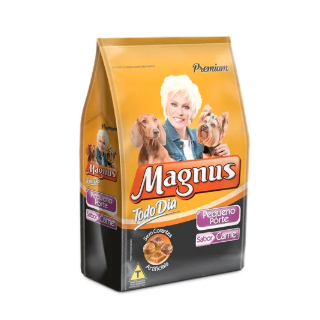 Ração Para Cães De Pequeno Porte Sabor Carne Marca Magnus 1kg