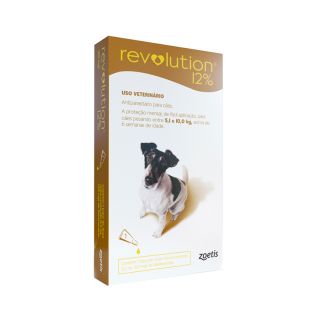 Antiparasitário Revolution Zoetis 12% 0.50ml para Cães 5,1Kg a 10kg