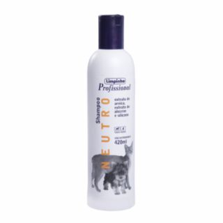 Shampoo Neutro Para Cães e Gatos Limpinho 400ml