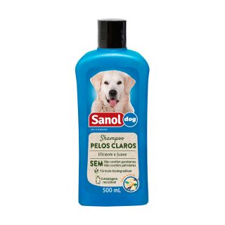 Shampoo Pelos Claros Sanol Dog 500ml