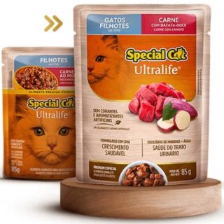 Alimento Úmido Special Cat Gatos Filhotes Carne ao Molho 85g