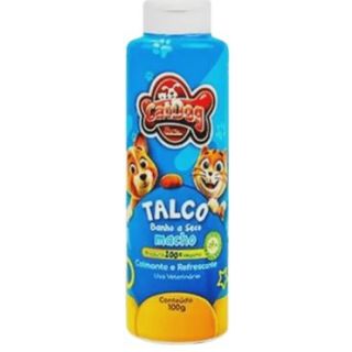 Talco para Banho a Seco Pet Cães e Gato Macho 100gr