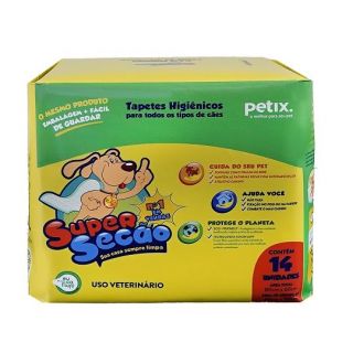 Tapete Higiênico Super Secão Petix C/14 Unidades