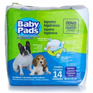 Tapete Higiênico Baby Pads para Cães C/ 14 Tiras