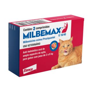 Vermífugo Milbemax para Gatos de 2 a 8kg 16/40mg