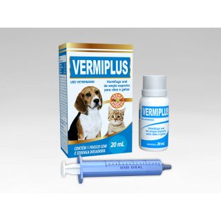 VERMIPLUS VERMIFUGO LIQUIDO CAES E GATOS 20ML