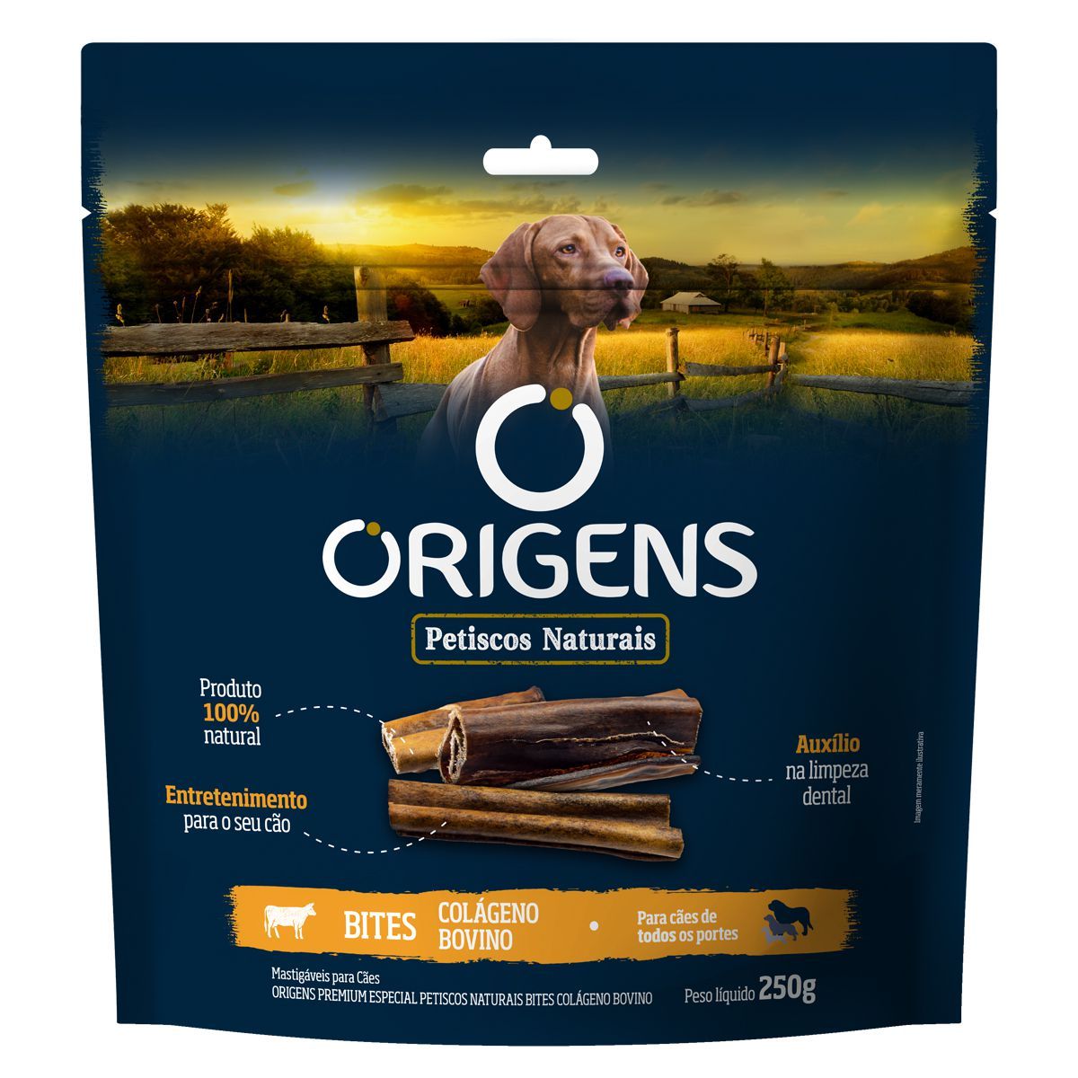 Petisco Natural Origens Bites Colágeno 250g