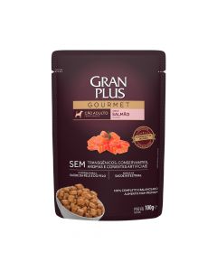 Ração Úmida GranPlus Gourmet Sachê para Cães Adultos Sabor Salmão - 100g