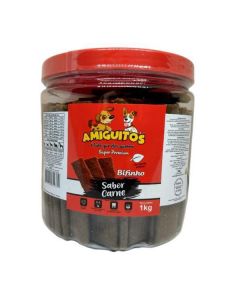 Petisco Bifinho Amiguitos Carne Pote 1kg