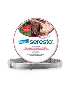 Coleira Antipulgas e Carrapatos Seresto para Cães acima de 8 Kg Elanco 45g