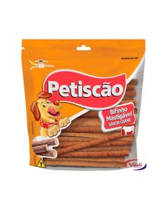 Petisco Petiscao Bifinho Mastigavel de Carne Palito 1kg