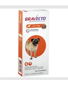 Antipulgas Bravecto 250 Mg (4,5 A 10 Kg) 1 Comprimido Mastigável