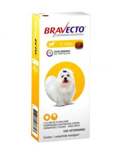 Antipulgas e Carrapatos Bravecto MSD para Cães até 4,5 kg 112,5 Mg