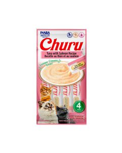 Petisco Purê Churu Atum e Salmão para Gatos 336gr