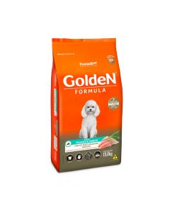 Ração Golden Fórmula Mini Bits para Cães Adultos de Porte Pequeno Sabor Frango e Arroz 15Kg
